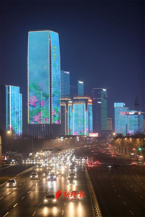 夜太美 济南经十路56栋楼体统一亮化点亮“不夜城”，背后大有玄机